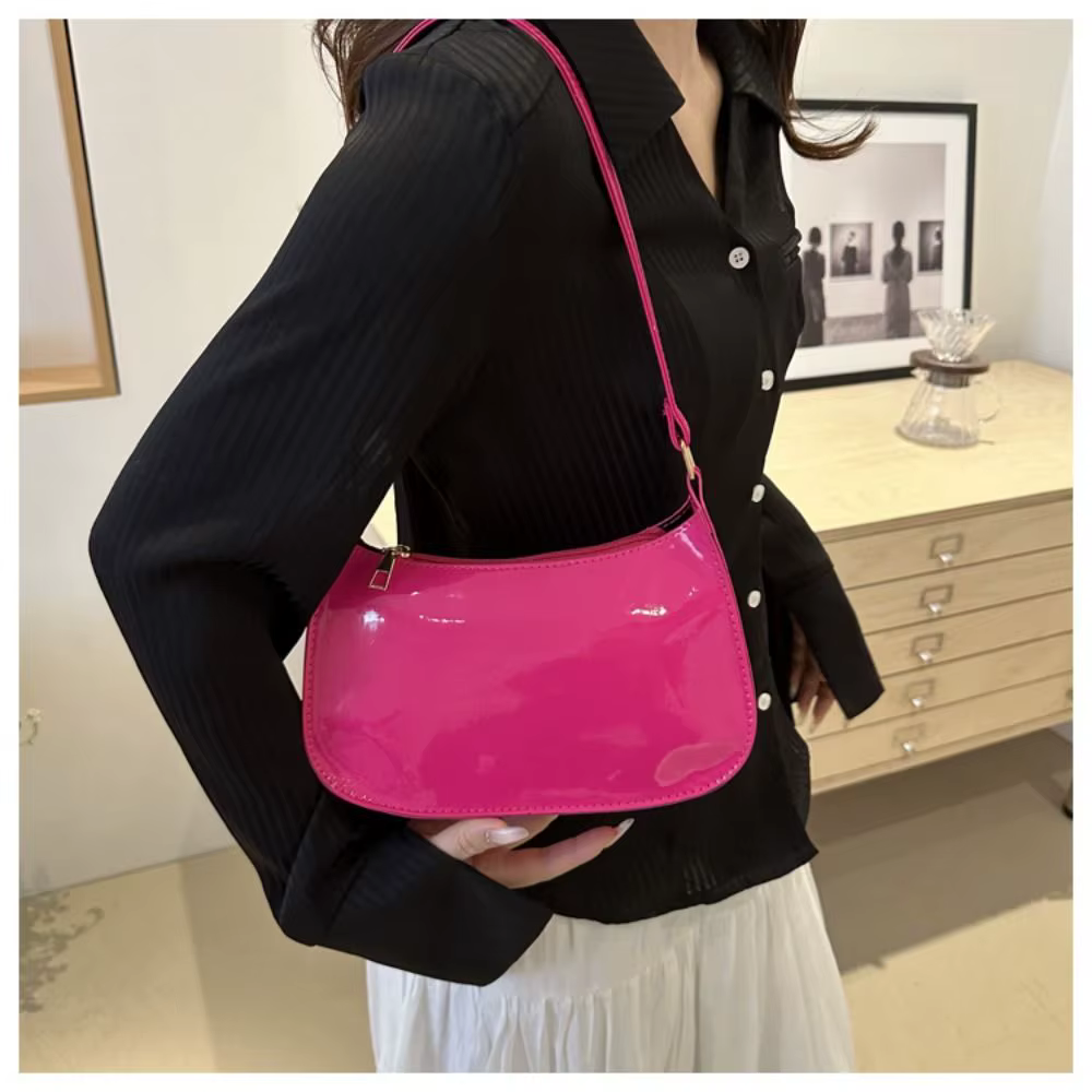 Bolso bandolera pequeño de PU con cierre para diario - imagen 5