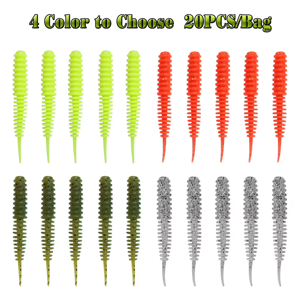 Senuelos vinilos colores mezclados para lubina trucha lucio - imagen 5