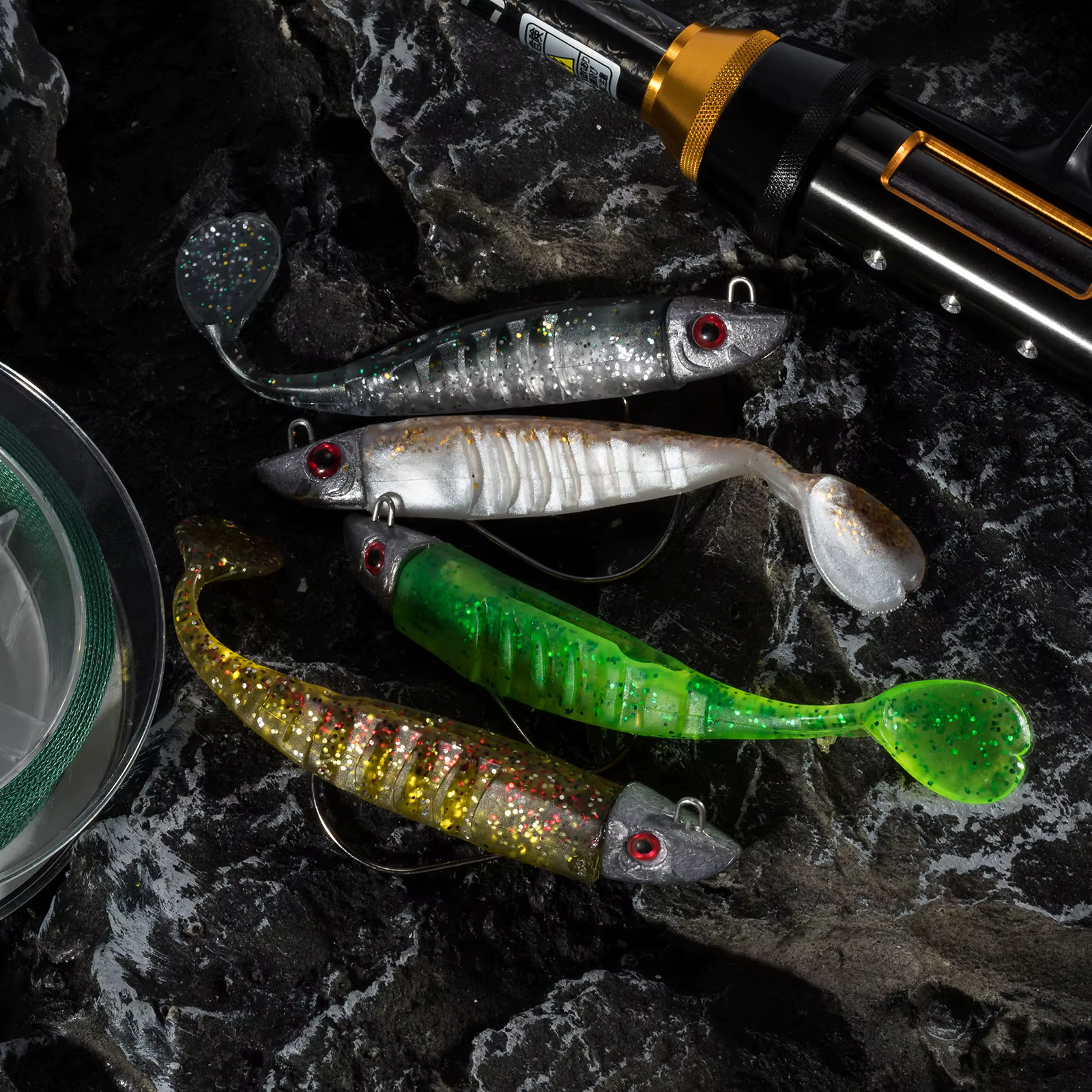 Swimbait de Silicona con Jig Head – Vinilo para Pesca en Mar - imagen 3
