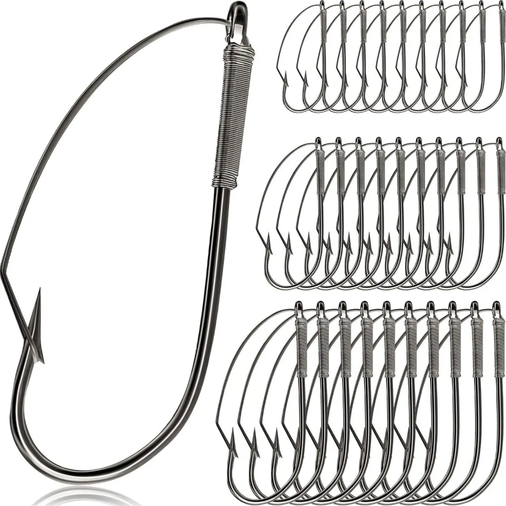 Anzuelo carpa sin malezas con púas, acero al carbono resistente - imagen 4