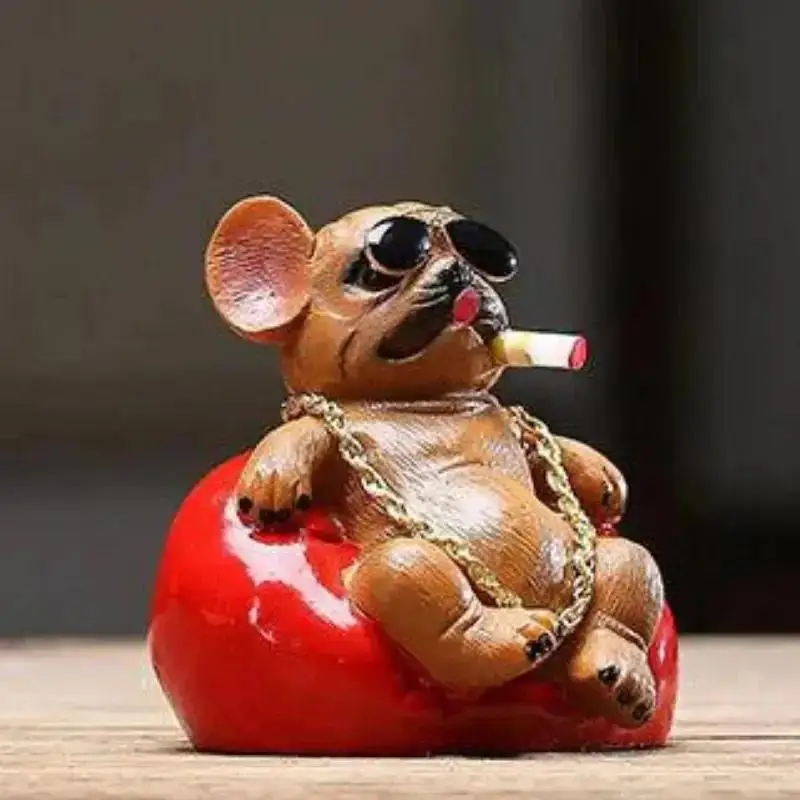 Adorno de coche Bulldog adorable para salpicadero - imagen 2