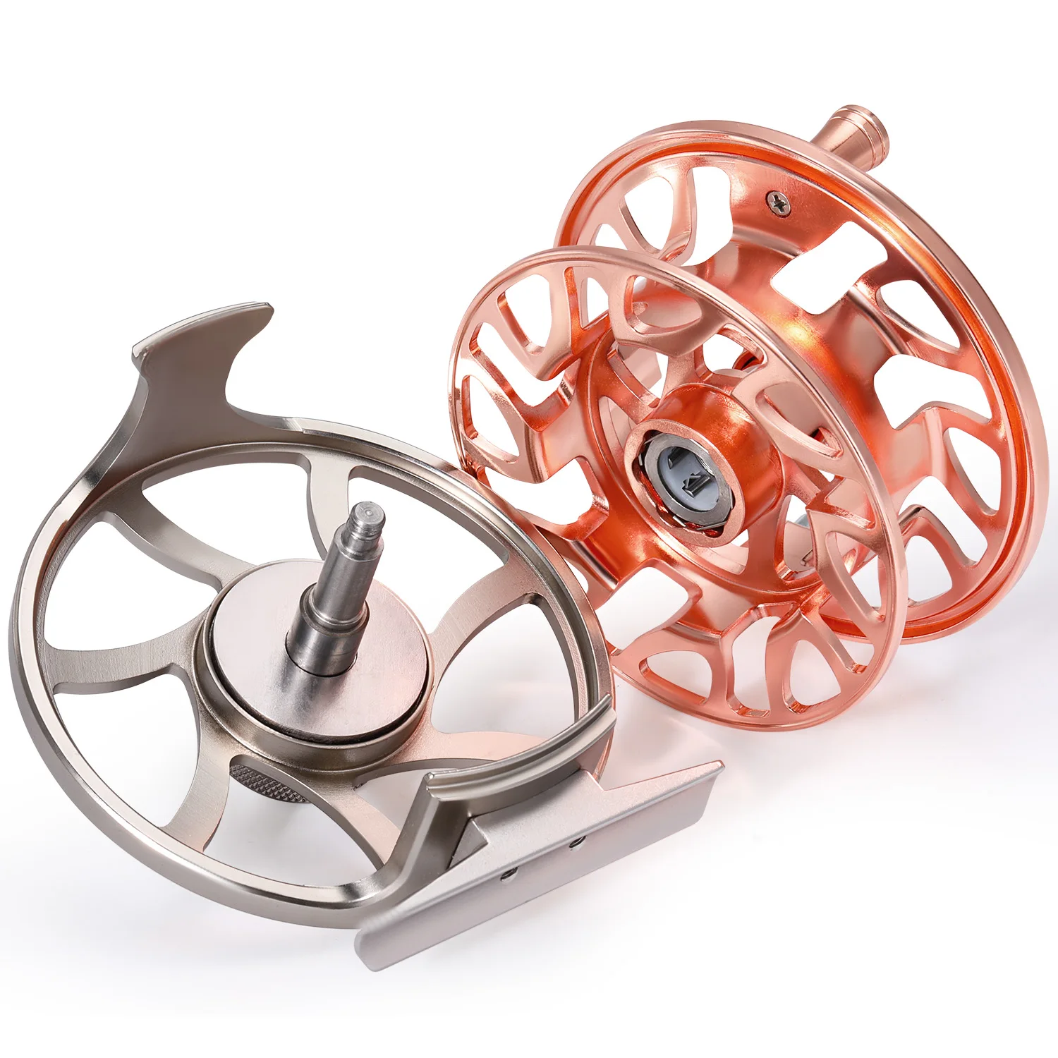 Sougayilang 5/6 carrete de pesca con mosca CNC fundición y arrastre - imagen 4