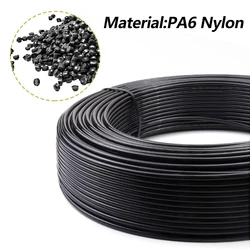 Tubo de nylon PA6 negro translúcido para compresor neumático