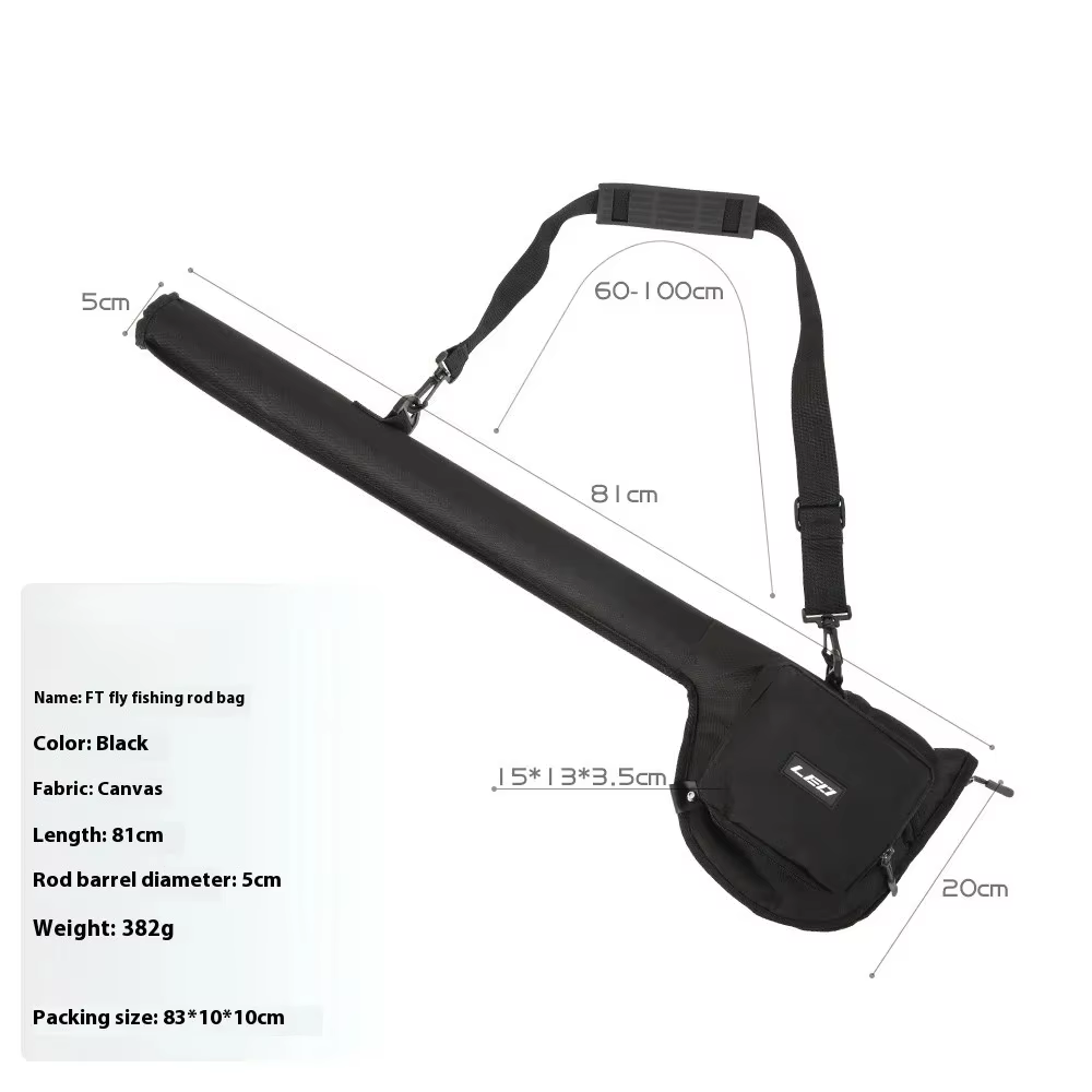 Bolsa de Transporte para Cañas de Mosca en Tela Oxford con Correa Ajustable - imagen 2