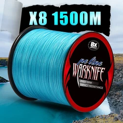 Sedal trenzado multifilamento Warknife 8 hebras Japón