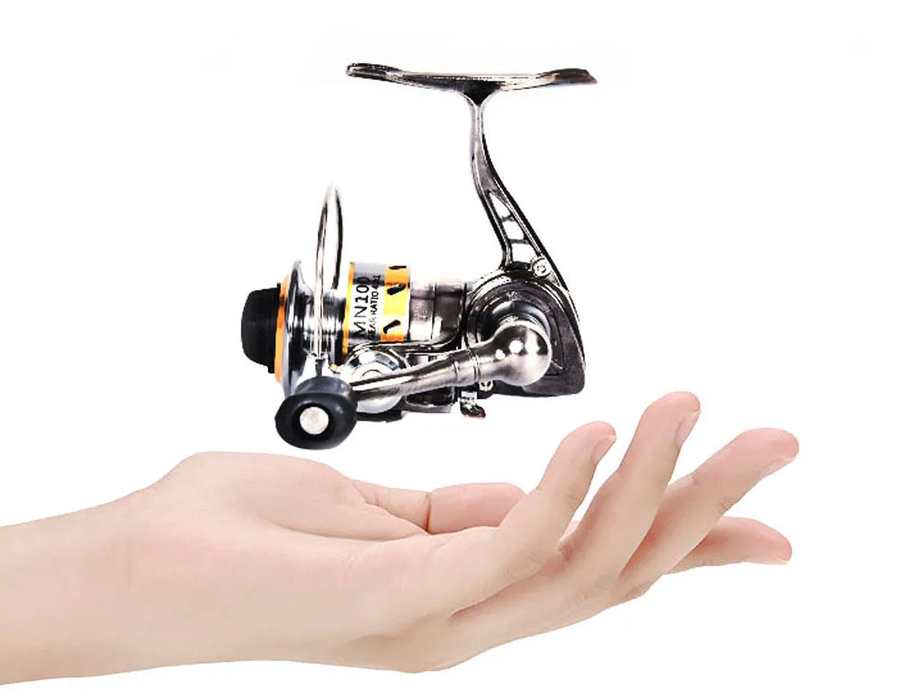 Carrete de spinning metálico para pesca