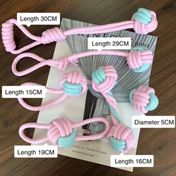 Pelota de cuerda algodón para perros – limpieza dental exterior