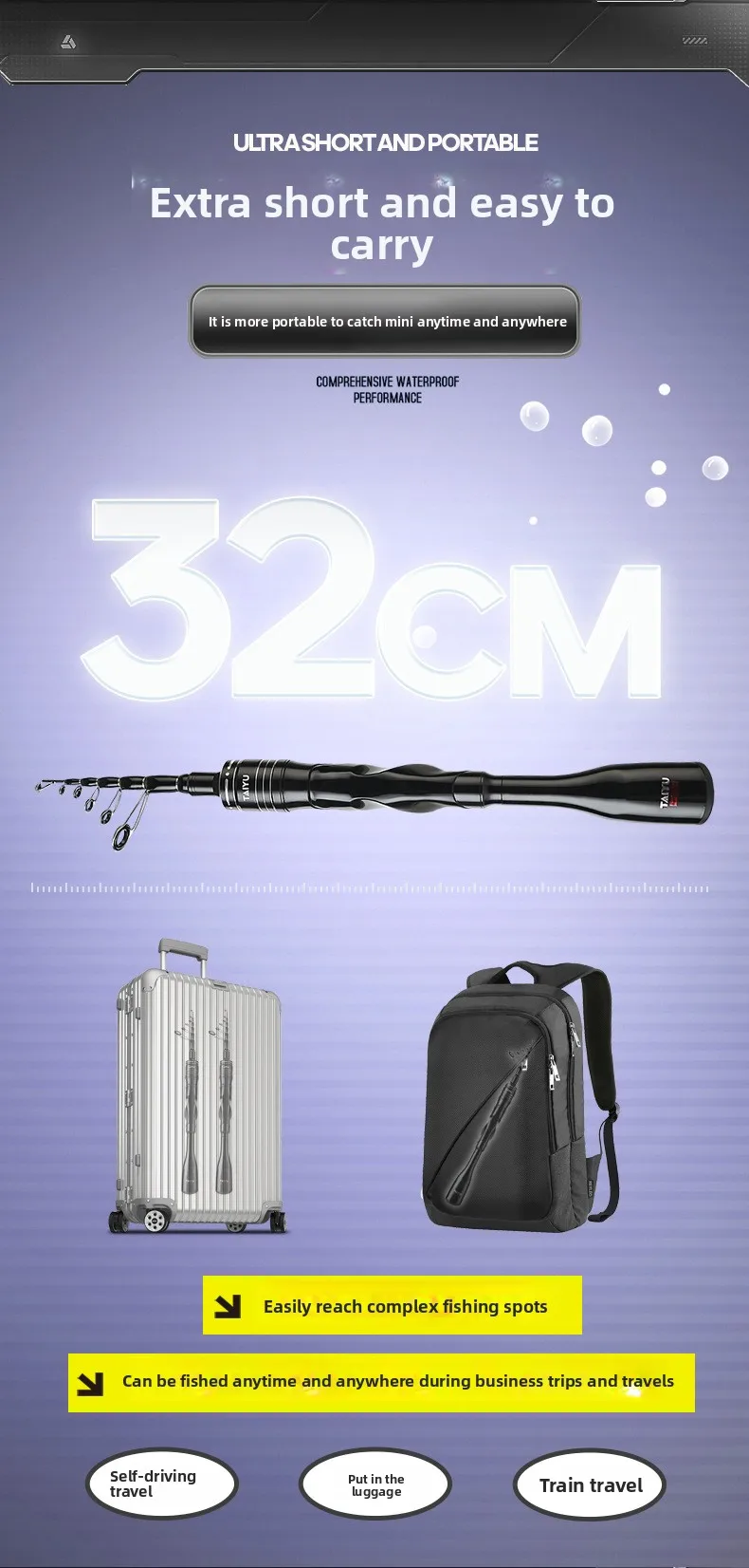 Componentes y acabados de la caña