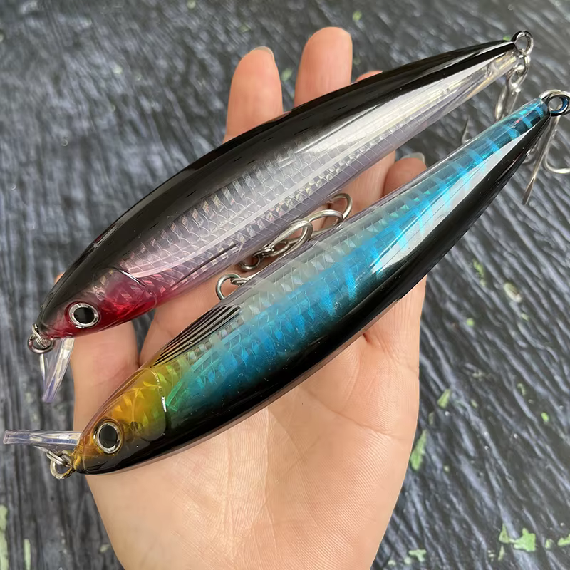 Wobblers jerkbait flotante para trolling en agua salada