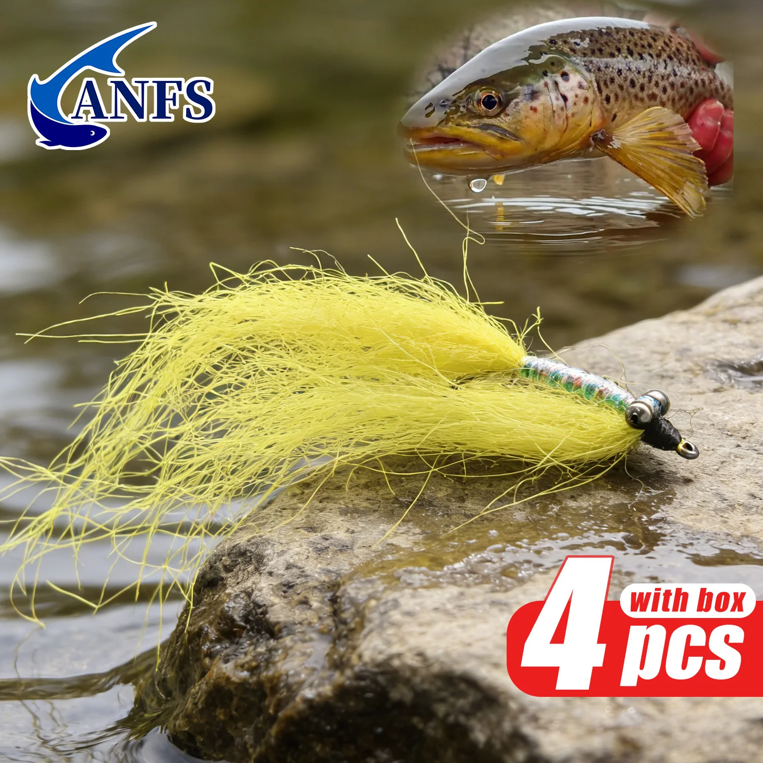 ANFS Crazy Charlie Flies moscas artificiales a mano con anzuelos - imagen 5
