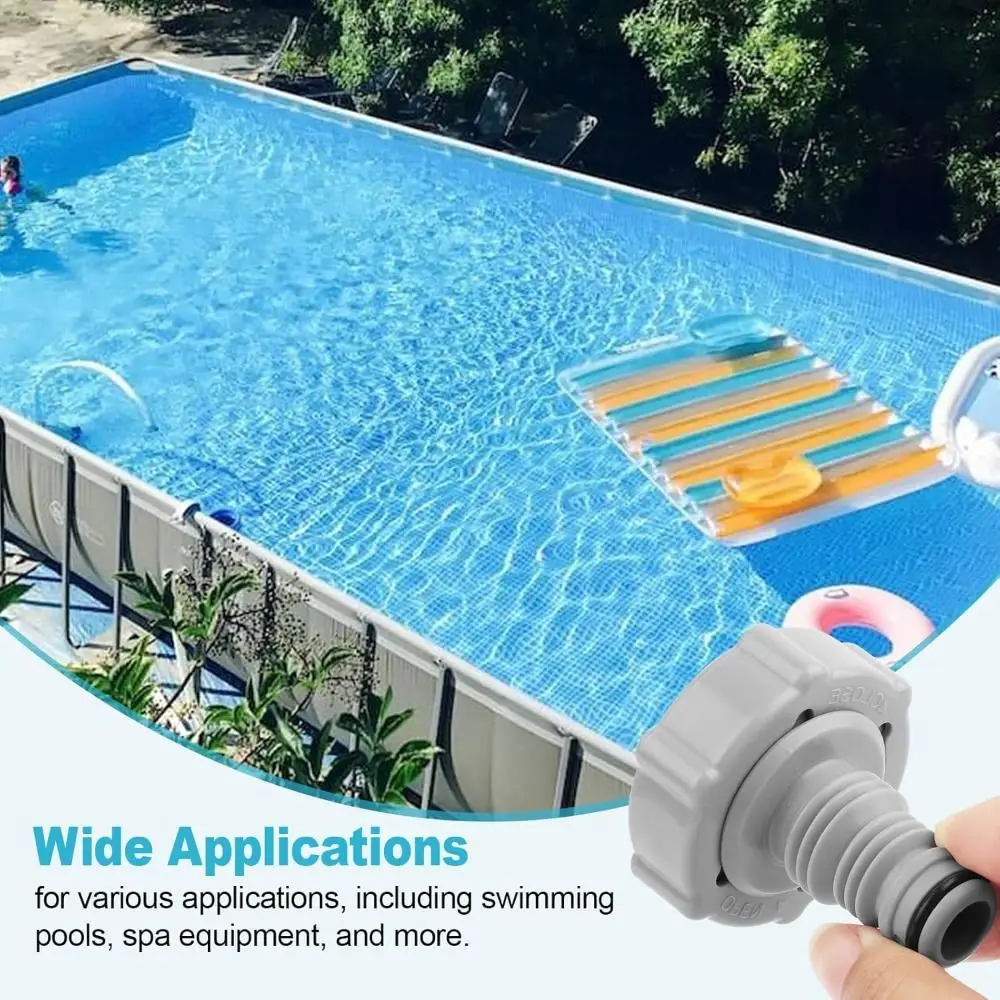 Válvula de drenaje ABS P6H1419 – Adaptador para piscina duradero - imagen 3