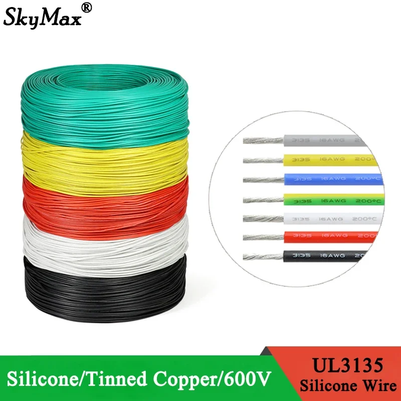 Cable eléctrico UL3135 de silicona, cobre estañado, alta temperatura - imagen 3