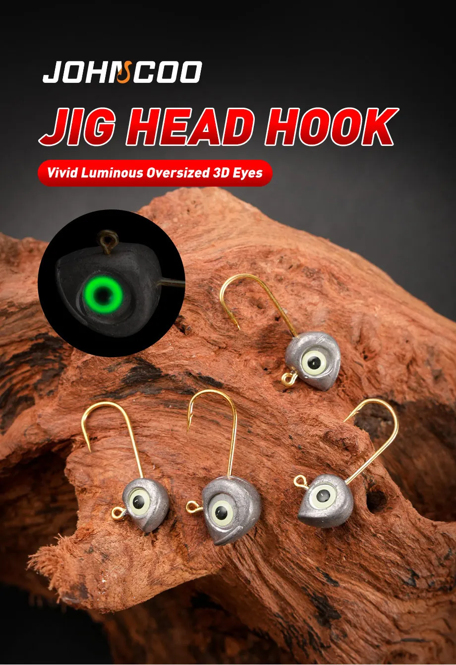 Anzuelo Jig Head para vinilo – vista frontal