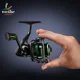 WEIHE Carrete de pesca giratorio pequeño con manivela reversible