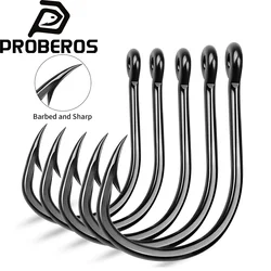 Anzuelos Proberos de acero alto carbono con púas para agua salada