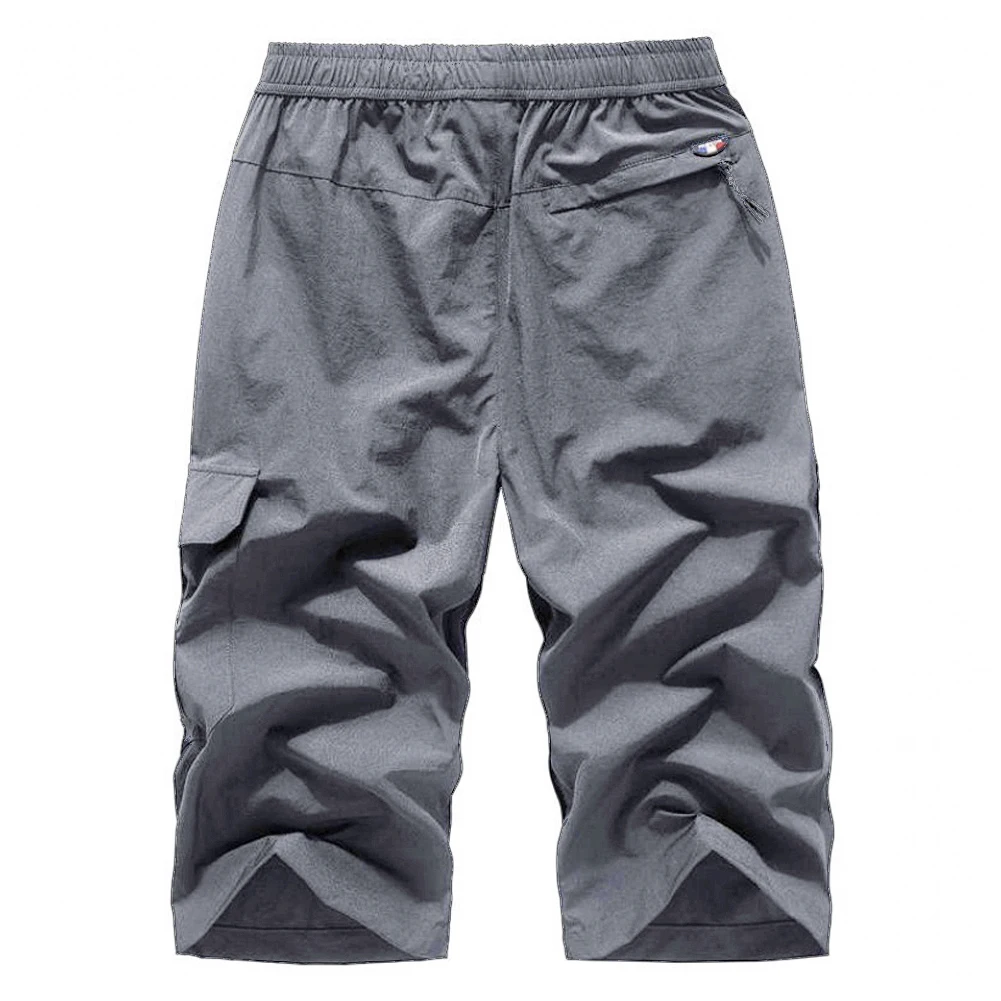 Bermudas de pesca secado rápido con cordón ajustable y color liso - imagen 4