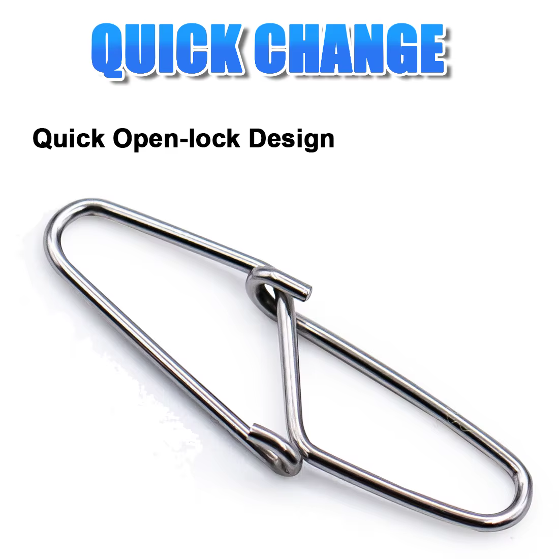 Clips rápidos FishTrip pesca – Conector señuelo acero inoxidable salada - imagen 4