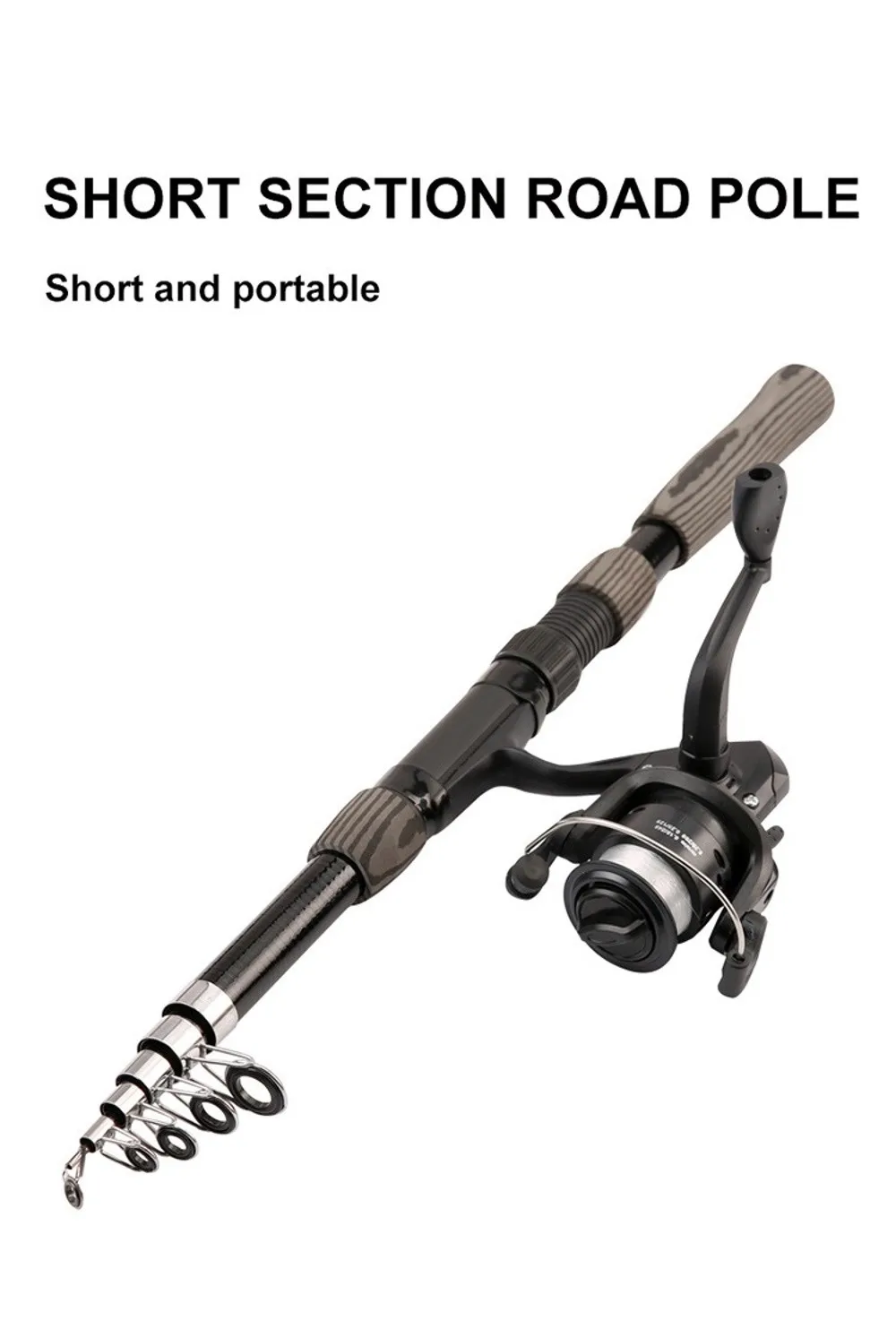 Carrete giratorio con spool metálico y mango ABS