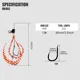 Anzuelos Jig Hook Obsession HK052 – Falda luminosa de silicona - imagen 2