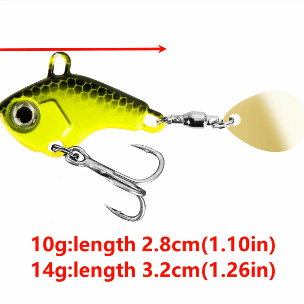 Kit de señuelos de pesca con purpurina y caja