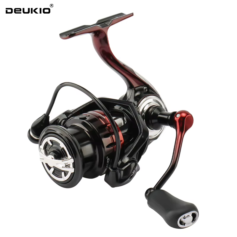 DEUKIO Carrete de Pesca Agua Dulce y Salada – Manivela CNC - imagen 2