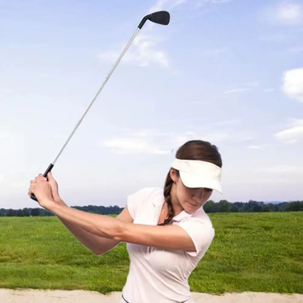 Putter Largo de Golf Desmontable – Plástico y Metal Plateado y Negro - imagen 2