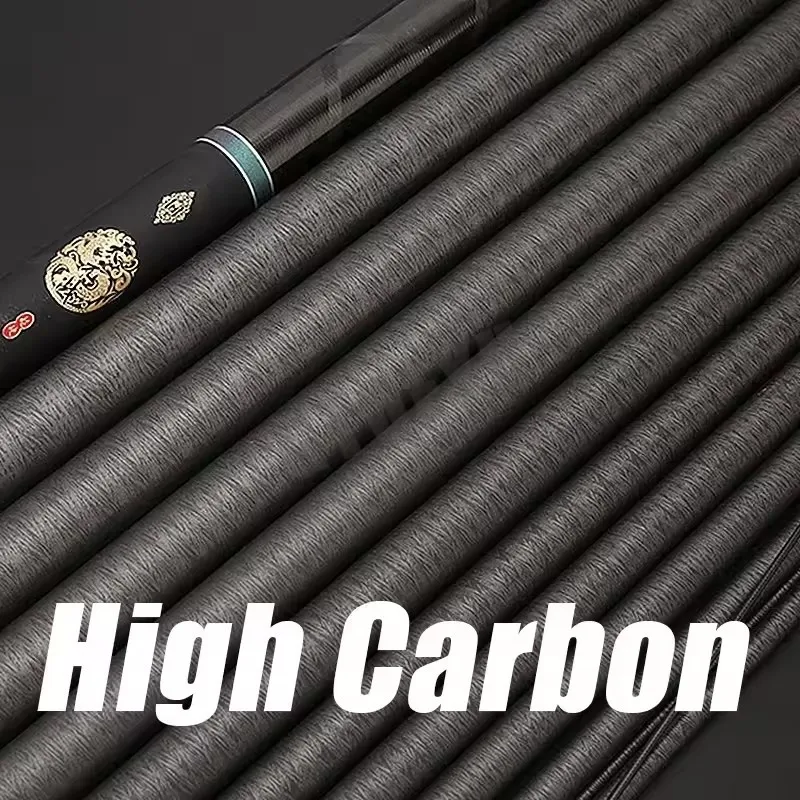 Caña telescópica Tenkara de carbono 40T Superdura portátil para lubina