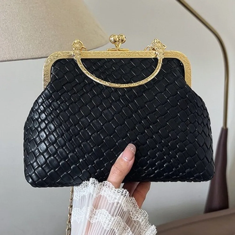 Bolso bandolera de cuero PU mujer vintage con correa cadena - imagen 5