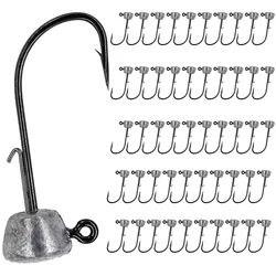 Anzuelos Ned Rig Jig Head con púas vástago largo para vinilo