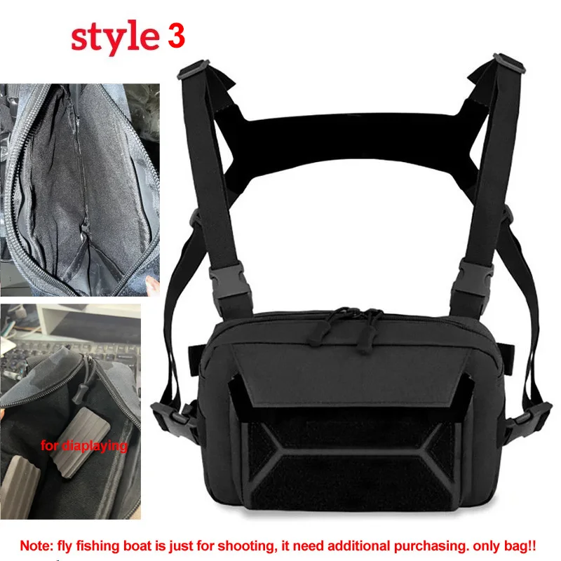 Bolsa de pecho táctica impermeable Molle – Riñonera de pesca - imagen 4