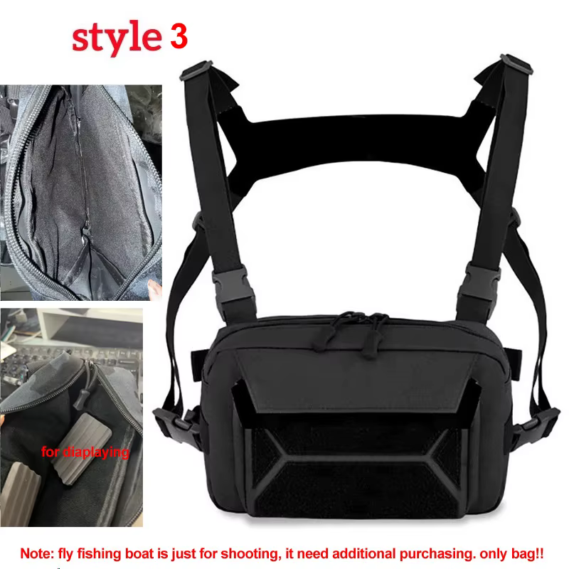 Bolsa de pecho táctica impermeable Molle – Riñonera de pesca - imagen 4