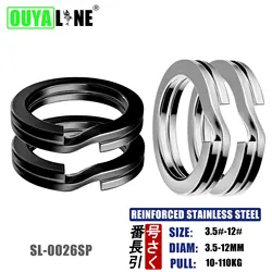 Anillos Divididos Acero Inoxidable para Carpa – Doble Bucle 3,5-12mm