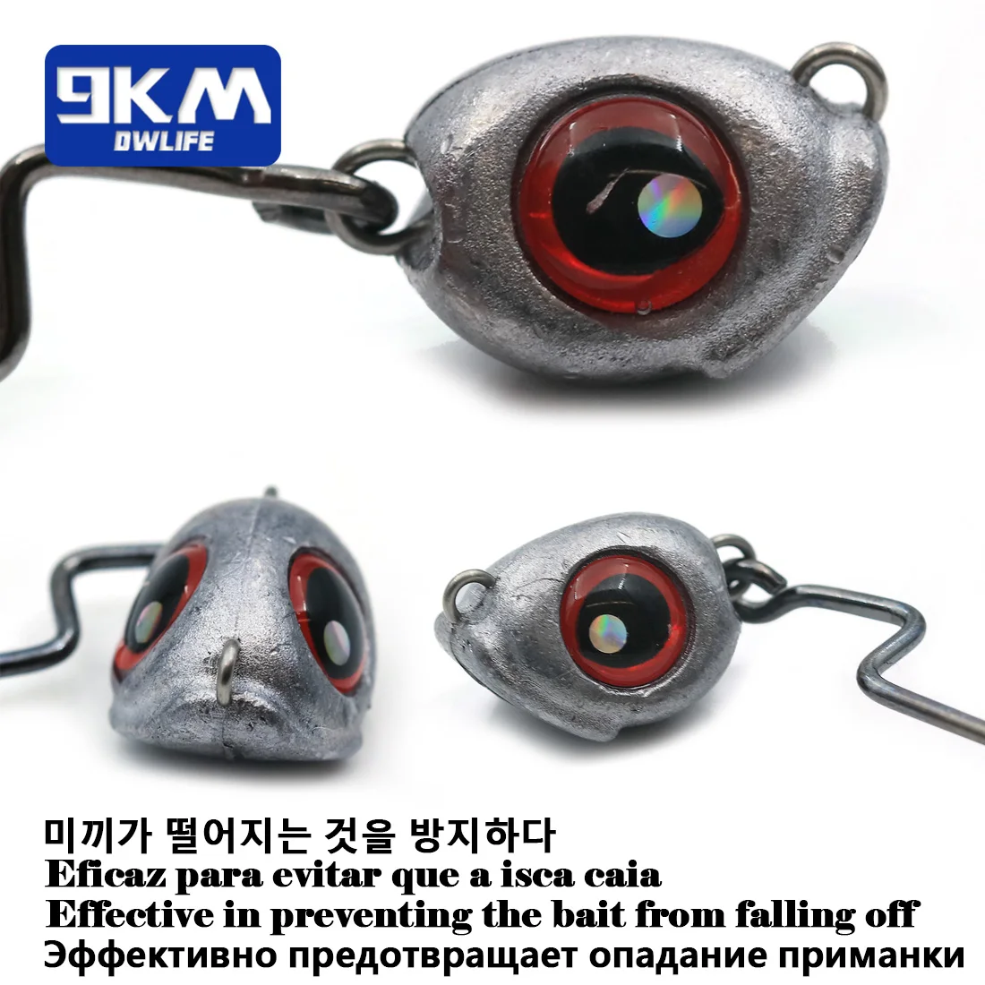 Swimbait jighead en acción de pesca