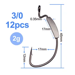 KESFISHING Anzuelo Feeder Desplazado Níquel con Púas para Pesca