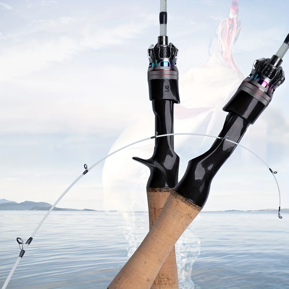 Caña ultraligera para pesca Crappie Fishingfans, mango de corcho FUJI