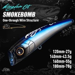 Señuelo Popper Kingdom Saltwater flotante para atún en superficie