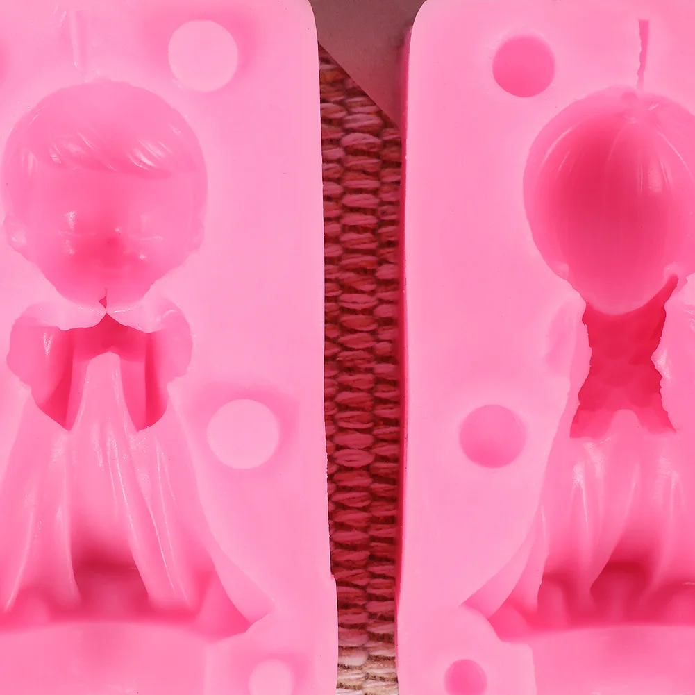 Molde silicona 3D Ángel – Velas y jabones tipo piruleta decorativa - imagen 5