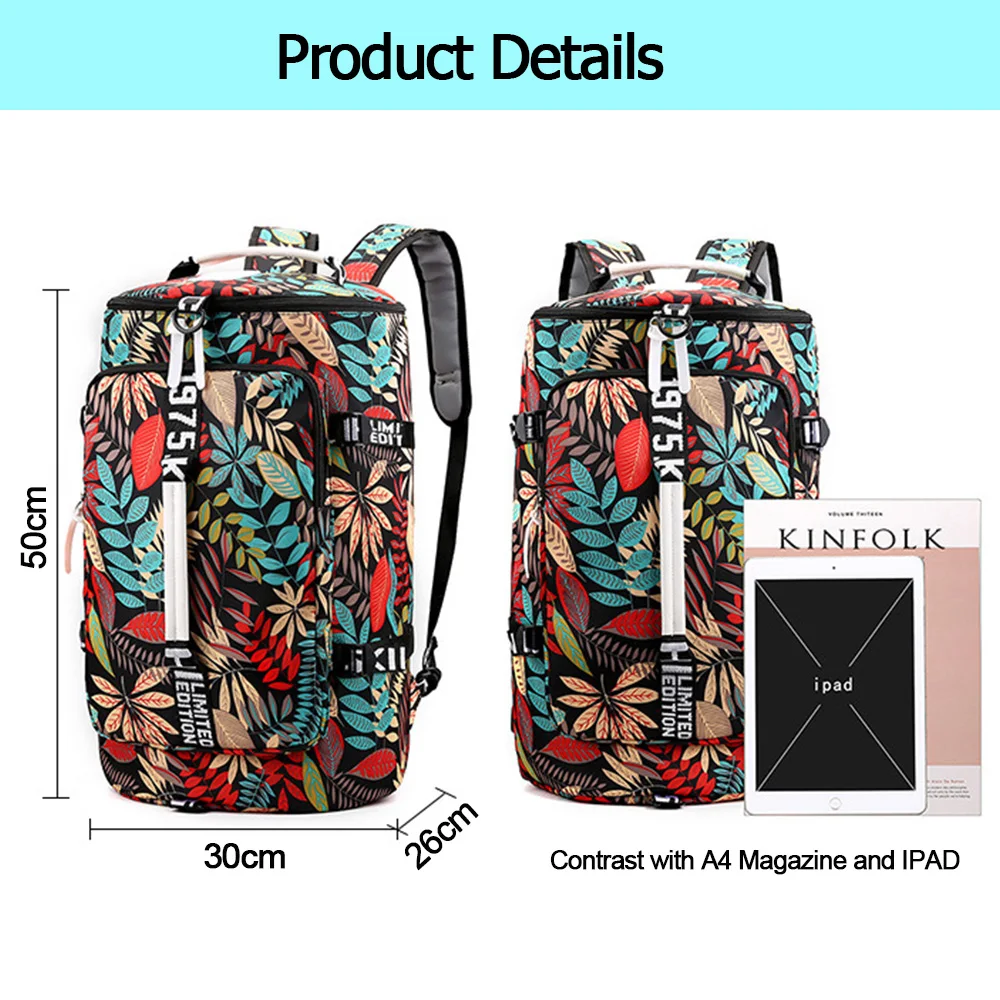 Mochila de montañismo impermeable y multifuncional
