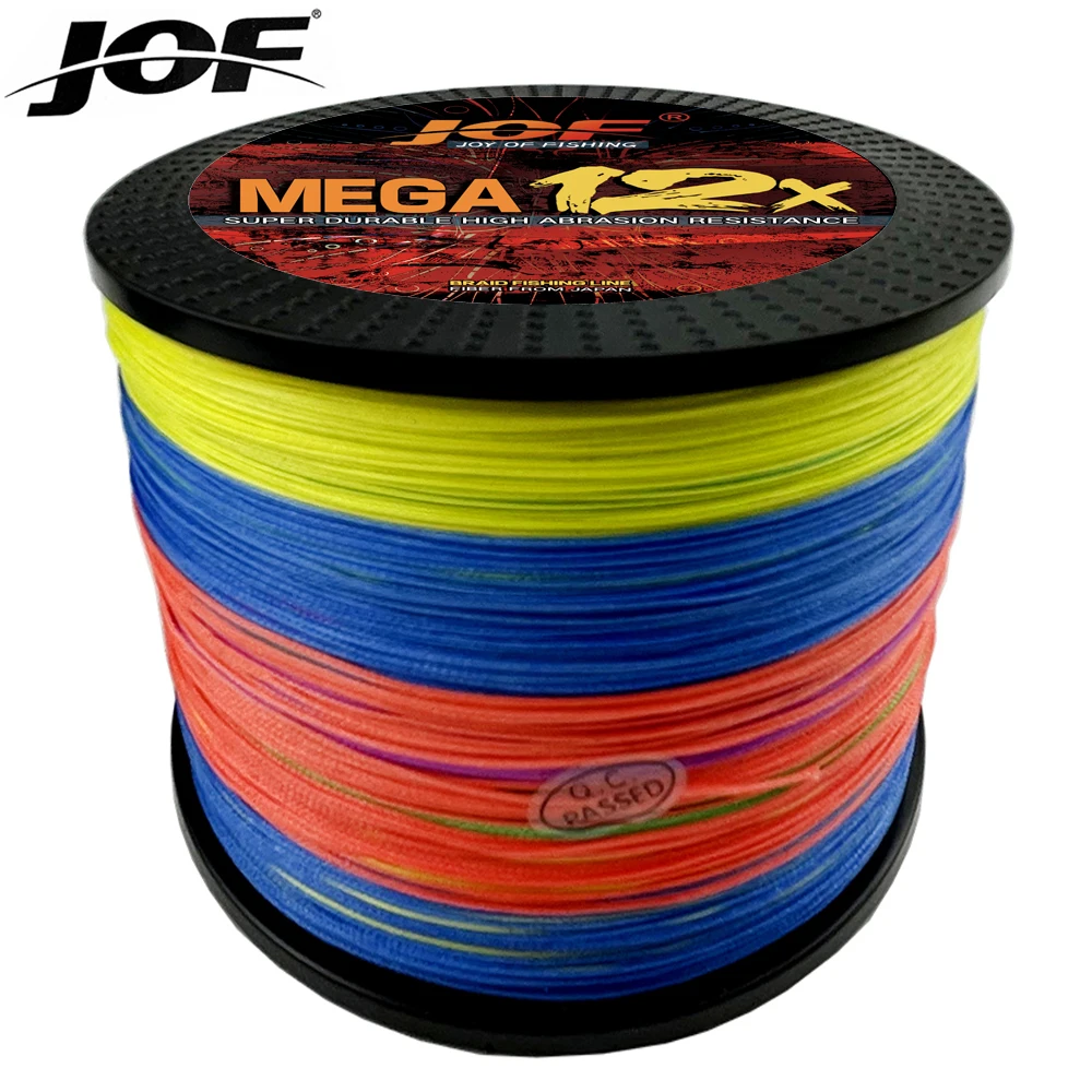 JOF Sedal Trenzado 12 Hebras para Pesca de Carpa y Mar