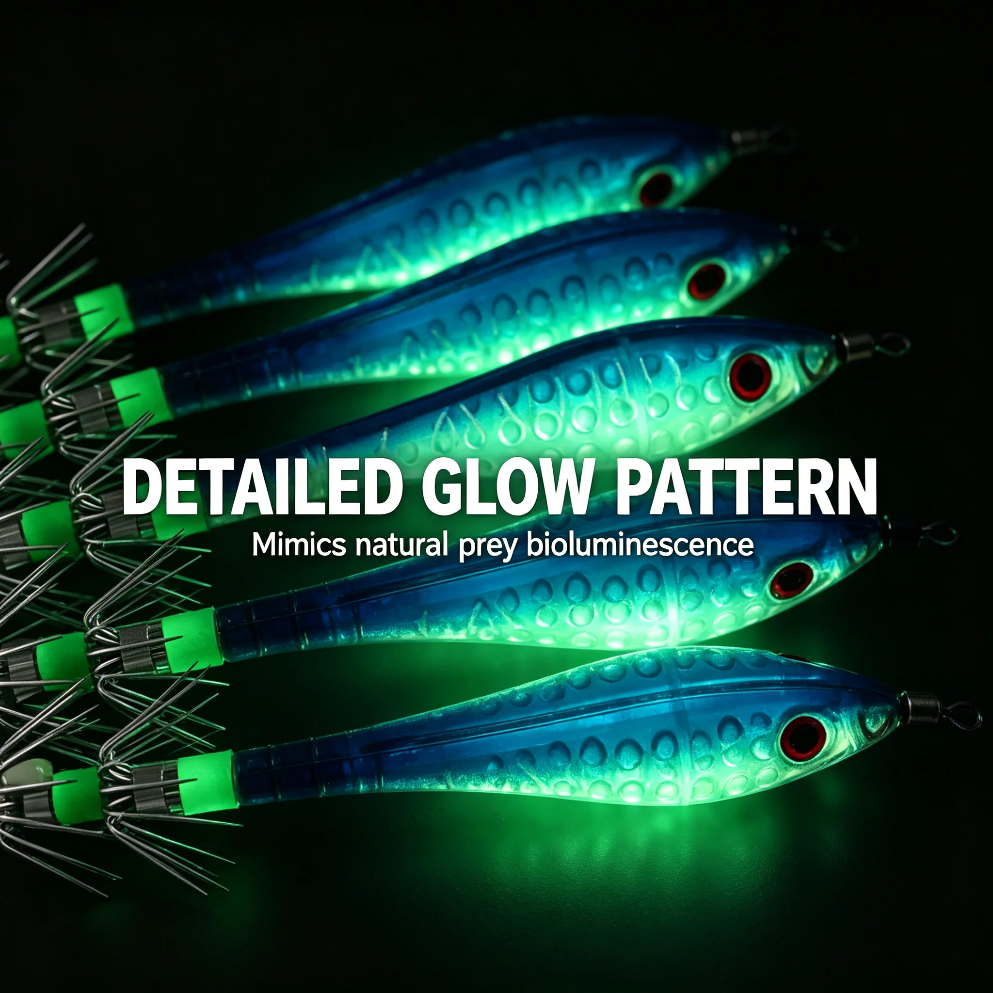 Anzuelos Luminosos Electrochapados para Calamar – Pesca Nocturna - imagen 4