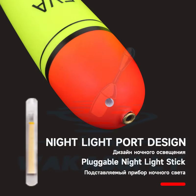 Flotador deslizante lubina EVA gran barriga – largo alcance fluorescente - imagen 5