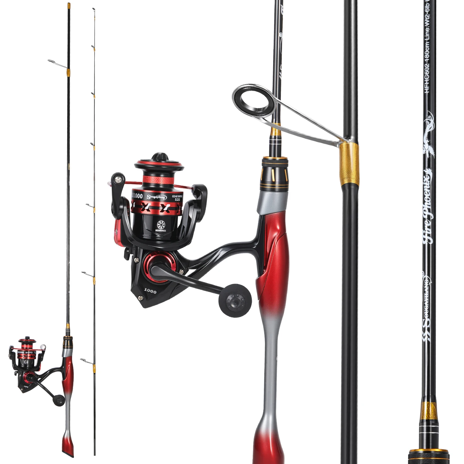 Carrete de pesca con bobina CNC del combo