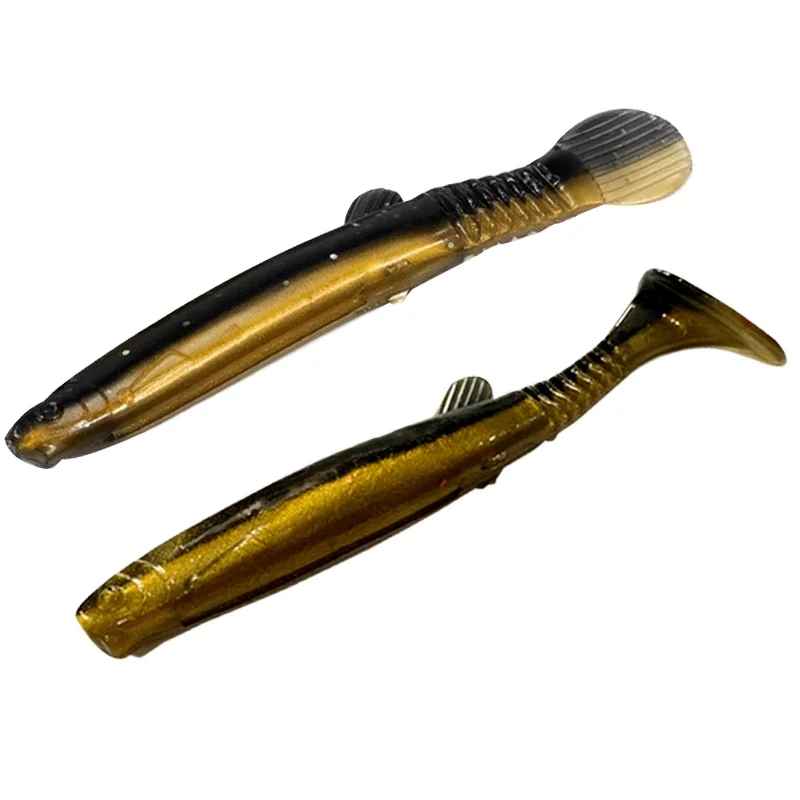 TAKEDO Señuelo Loach 7 cm, 2,2 g – cebo suave PVC para lubina - imagen 2