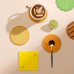 Posavasos silicona hamburguesa – Juego antideslizante para tazas