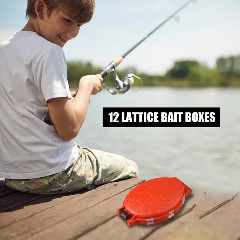 Caja de aparejos pesca tortuga, compartimentos para señuelos y anzuelos - imagen 3