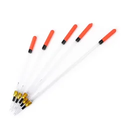 Flotadores transparentes de plástico para pesca en tubo