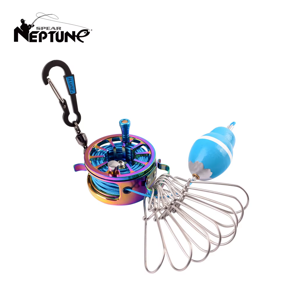 Stringer para peces vivos con hebilla y carrete de acero inoxidable - imagen 5