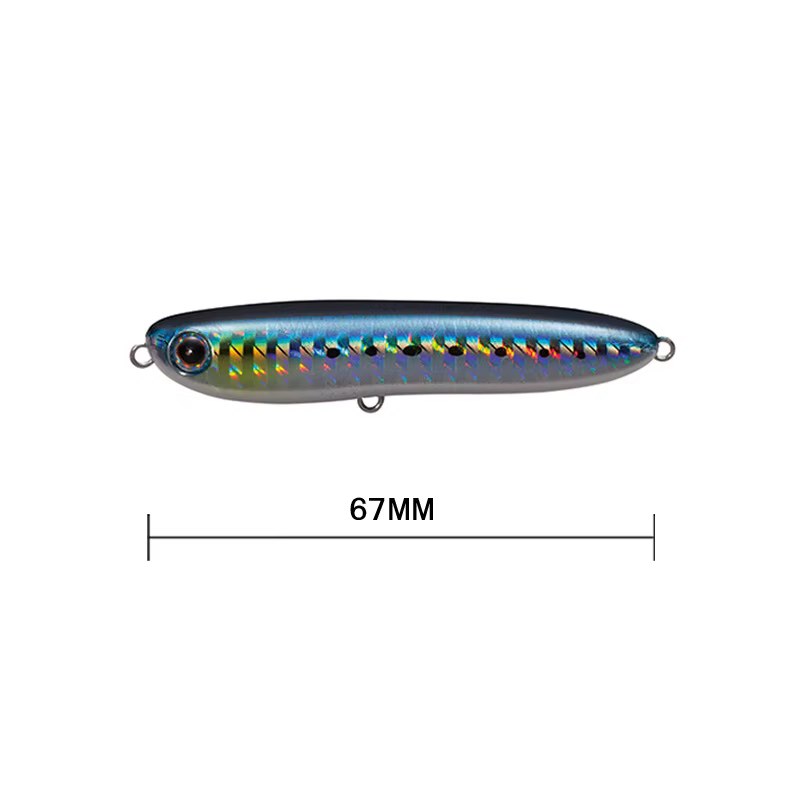 Popper Stickbait Walk The Dog 67 mm – Señuelo duro para lubina y lucio