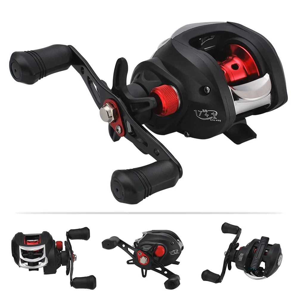 Carrete baitcasting ligero de aleación, alta velocidad para mano derecha - imagen 5