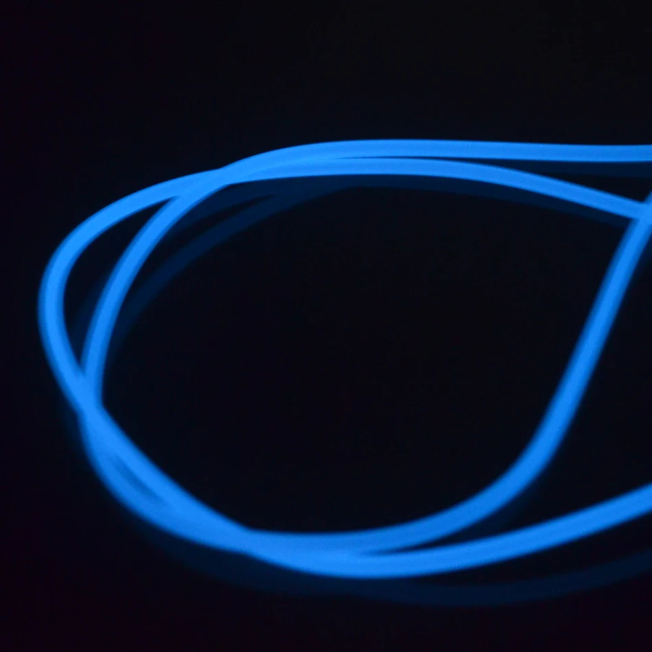 MNFT Tubo de silicona luminoso azul para pesca en aguas profundas - imagen 4